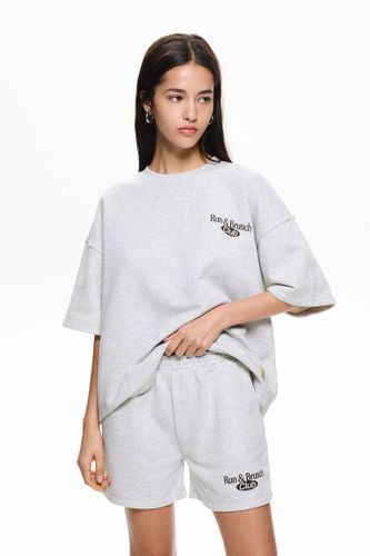 Short De Survêtement Run & Brunch Club - Pull&Bear - Modalova