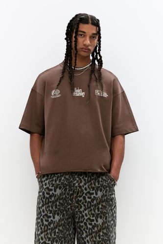 T-Shirt Marron Imprimé Modern Archaeology - Pull&Bear - Modalova