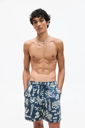 Short De Bain Imprimé Animaux - Pull&Bear - Modalova