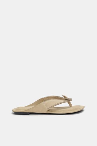 Sandales Plates Ornements Cuir - Pull&Bear - Modalova