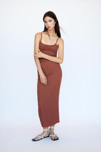 Robe Midi Rustique - Pull&Bear - Modalova