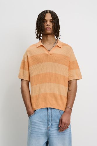 Polo Rayé Texturé - Pull&Bear - Modalova