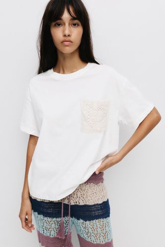 T-Shirt Poche Crochet - Pull&Bear - Modalova