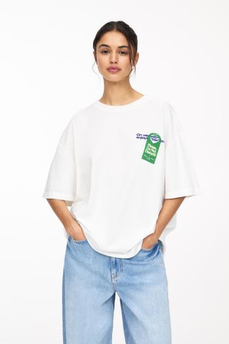 T-Shirt Imprimé Room Service - Pull&Bear - Modalova