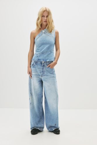 Jean Baggy Ballon Peinture - Pull&Bear - Modalova