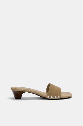 Sandales Talon Clous Cuir - Pull&Bear - Modalova