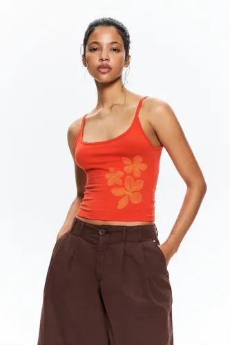 Top À Bretelles Fleurs - Pull&Bear - Modalova