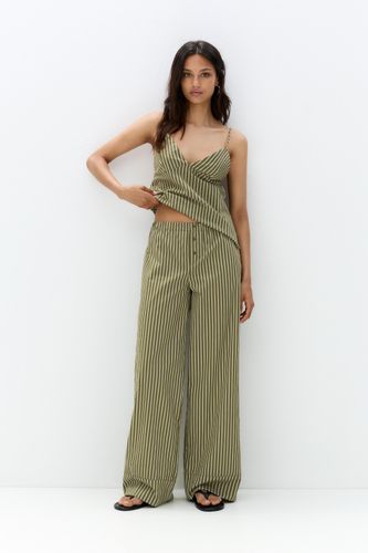 Pantalon De Pyjama À Rayures - Pull&Bear - Modalova