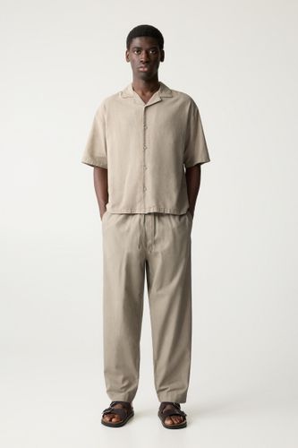 Pantalon De Jogging Lin Mélangé - Pull&Bear - Modalova