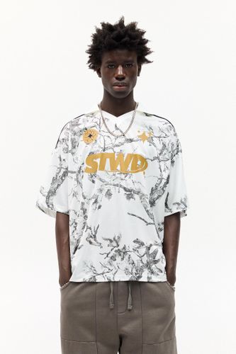 T-Shirt À Col Polo Stwd - Pull&Bear - Modalova