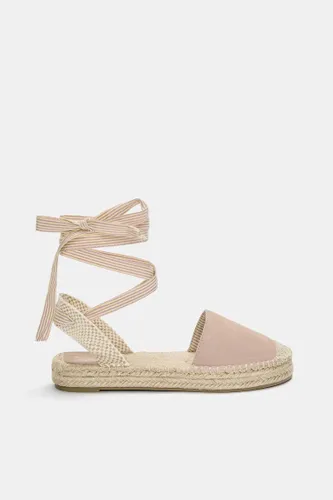 Espadrilles Jute Lacet Cuir - Pull&Bear - Modalova