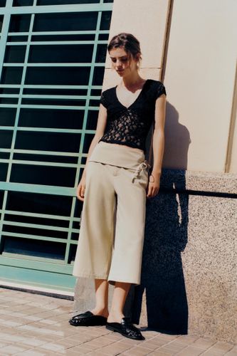 Jupe-Culotte Avec Ceinture À Nouer - Pull&Bear - Modalova