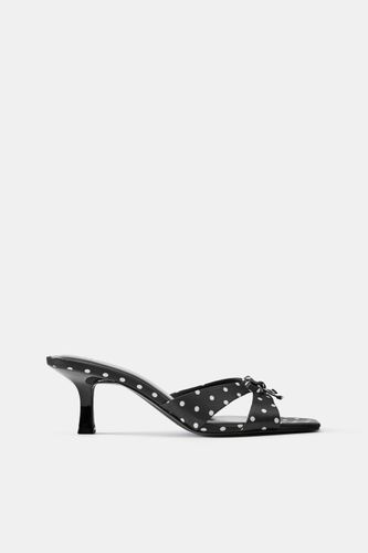 Sandales À Talon À Pois - Pull&Bear - Modalova