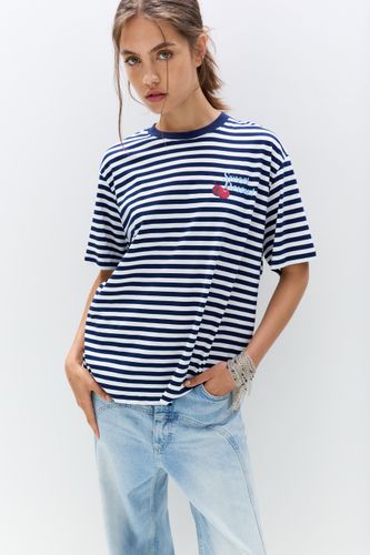 T-Shirt Rayures Cerises - Pull&Bear - Modalova