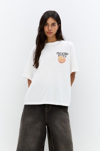 T-Shirt Imprimé Petit-Déjeuner - Pull&Bear - Modalova