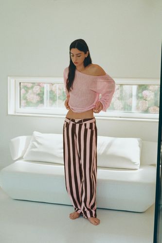 Jean Barrel À Rayures - Pull&Bear - Modalova