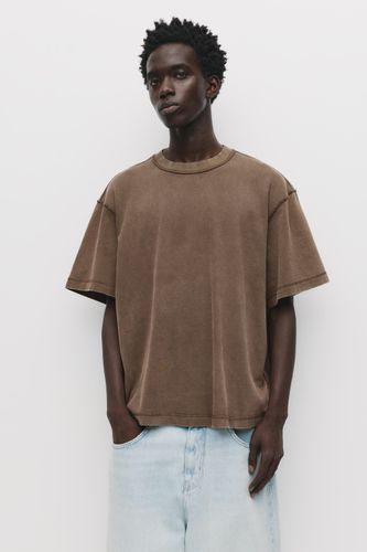 T-Shirt Boxy Doux Au Toucher - Pull&Bear - Modalova
