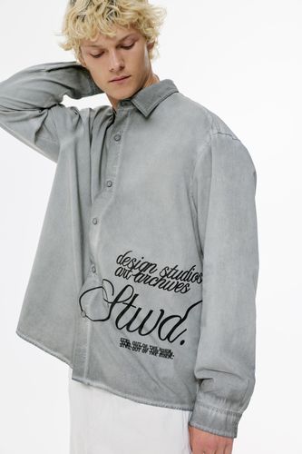 Chemise Stwd Finition Délavée - Pull&Bear - Modalova