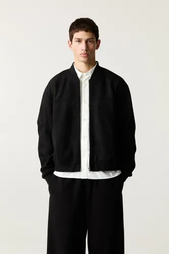 Veste Bomber En Suédine - Pull&Bear - Modalova