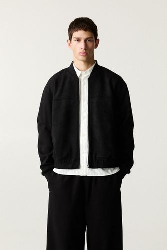 Veste Bomber Suédine - Pull&Bear - Modalova