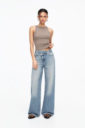Jean Large Taille Croisée - Pull&Bear - Modalova