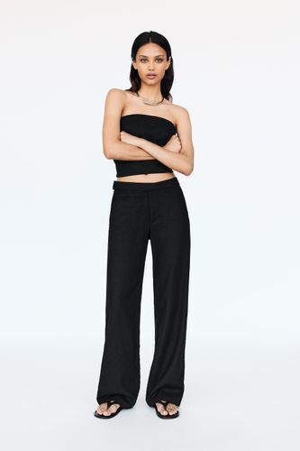 Pantalon Rustique Taille Croisée - Pull&Bear - Modalova