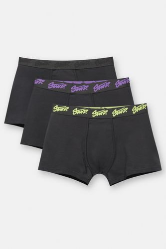 Lot De 3 Boxers Noirs Stwd Fluo - Pull&Bear - Modalova