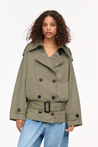 Trench Court Avec Ceinture - Pull&Bear - Modalova