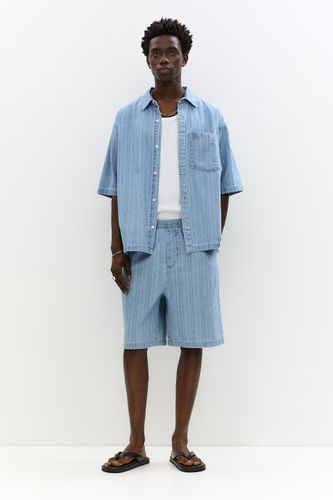 Bermuda En Jean Jacquard - Pull&Bear - Modalova