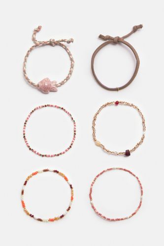 Lot De 6 Bracelets À Perles - Pull&Bear - Modalova