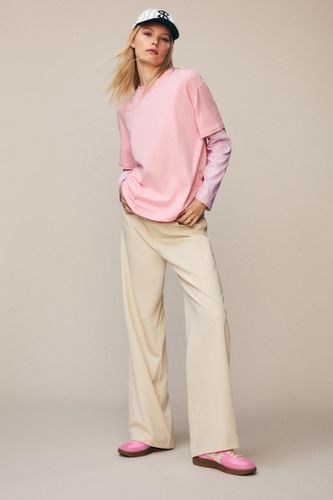 T-Shirt Oversize Doubles Manches - Pull&Bear - Modalova