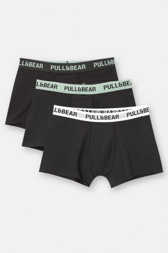 Lot De 3 Boxers Noirs Logo Menthe - Pull&Bear - Modalova