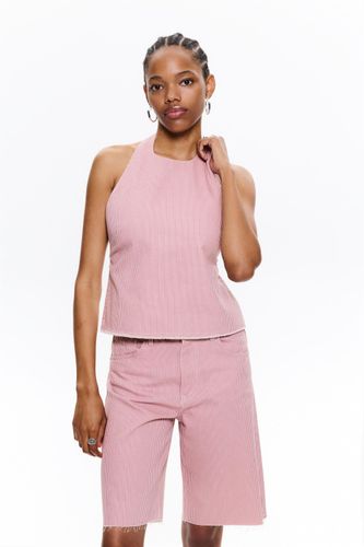 Top À Encolure Américaine À Rayures - Pull&Bear - Modalova
