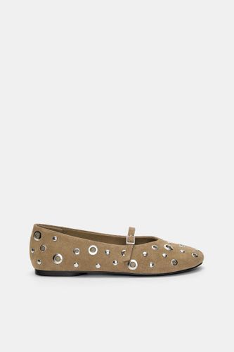 Ballerines Cloutées En Cuir - Pull&Bear - Modalova