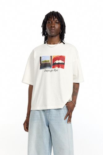 T-Shirt Imprimé Photo Fenêtre - Pull&Bear - Modalova