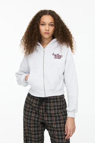 Sweat Cropped Fermeture Éclair Capuche - Pull&Bear - Modalova