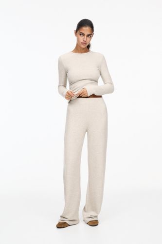 Pantalon Large En Maille - Pull&Bear - Modalova