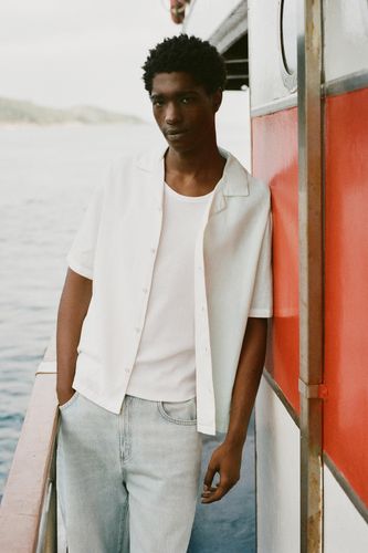 Chemise À Manches Courtes En Lin - Pull&Bear - Modalova