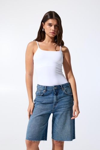 Top À Bretelles Fines En Polyamide - Pull&Bear - Modalova