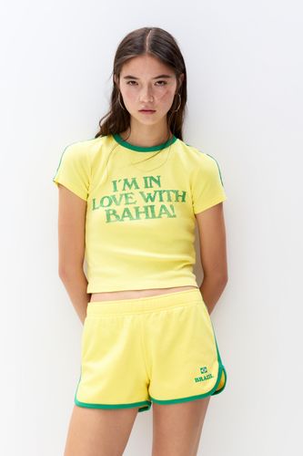 Short Jaune Brazil - Pull&Bear - Modalova
