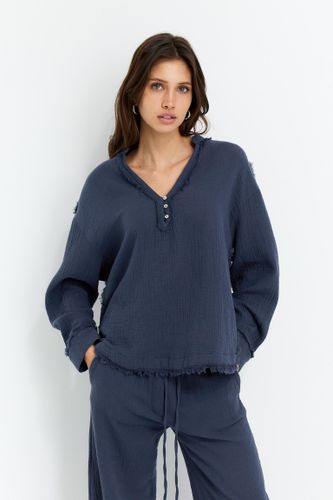 Chemise Oversize À Smock - Pull&Bear - Modalova