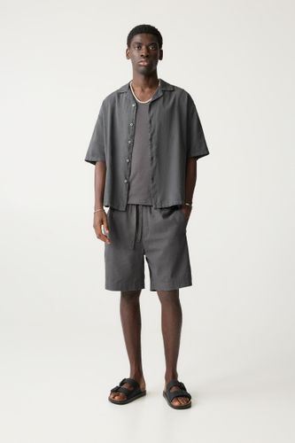 Short Jogging Lin Mélangé - Pull&Bear - Modalova