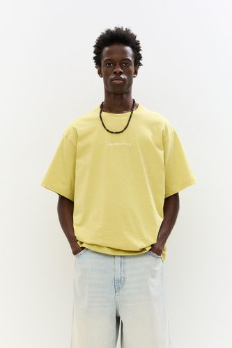 T-Shirt Jaune Brodé - Pull&Bear - Modalova