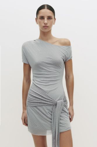 Robe Courte Strass Et Nœud - Pull&Bear - Modalova