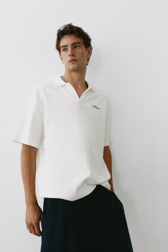 Polo Manches Courtes Gaufré - Pull&Bear - Modalova