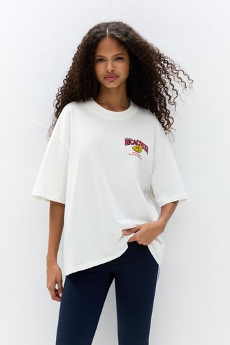 T-Shirt Oversize Sardines - Pull&Bear - Modalova