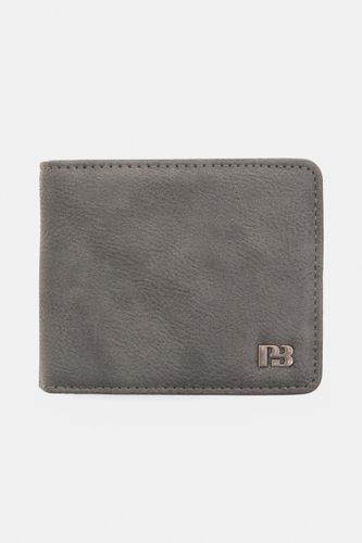 Portefeuille En Similicuir Gris P&B - Pull&Bear - Modalova