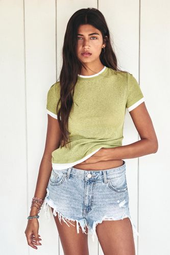 T-Shirt Double Manches Courtes - Pull&Bear - Modalova