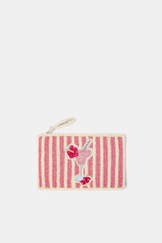 Porte-Monnaie Cocktail Avec Perles - Pull&Bear - Modalova