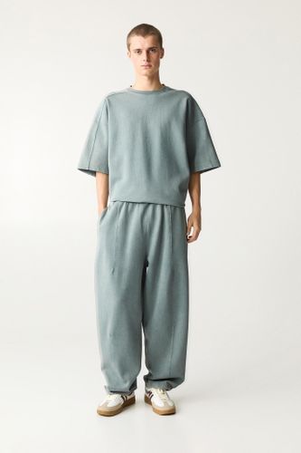 Pantalon De Survêtement Interlock Super Baggy - Pull&Bear - Modalova